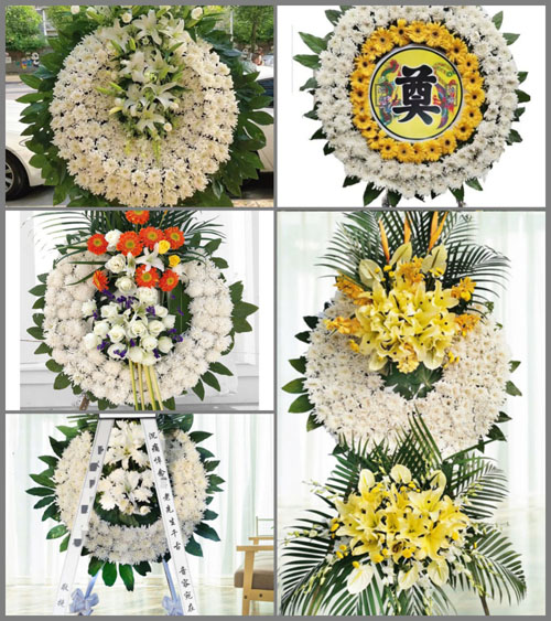 山东青岛即墨市灵山镇石旺河村花圈速递